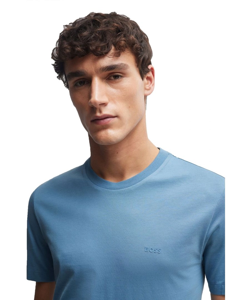 Hugo Boss Mens Thompson 01 T Shirt Light Pastel Blue - Size Large